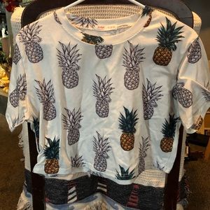 #40– Womens top by Romwe with pineapple graphics